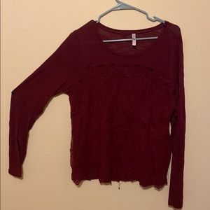Nice, comfy maroon blouse